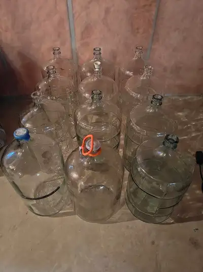 12x 23L solid glass carboys, View more