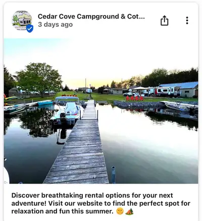 Cottage Rentals & RV Rentals, View more