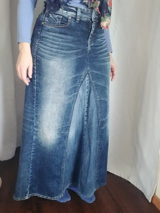 your jeans turned into a maxi skirt in Women's - Dresses & Skirts in Medicine Hat - Image 3