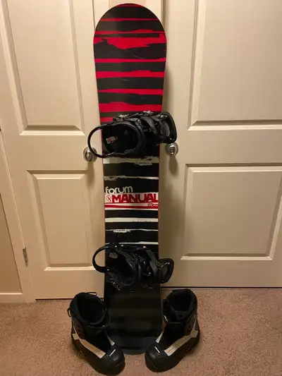 Forum Snowboard With Burton Bindings And Head Snowboard Boots, View more