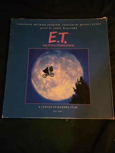 E.T. Vinyl Record Narrated by Michael Jackson , with Poster, View more