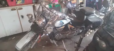 Don't know what is wrong with it need to make room in garage Suzuki vlr 800 2003 about 50 k on it co...