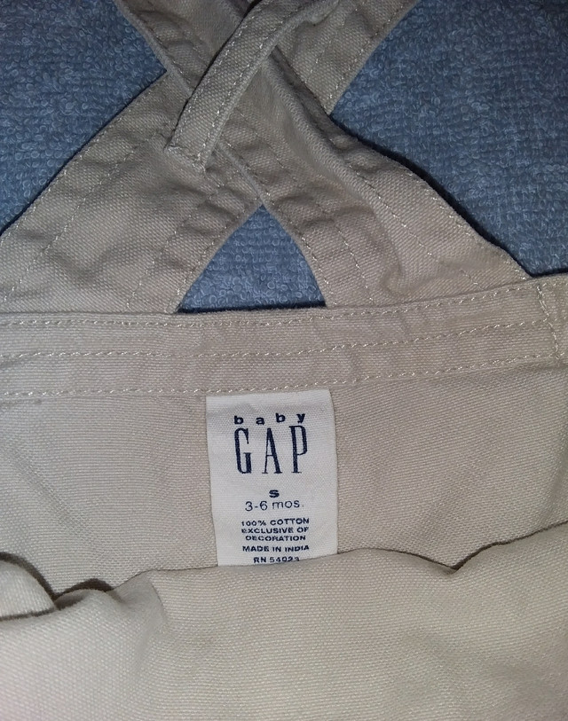 Baby Gap Girls Overalls,Khaki Floral Embroidered Size 3-6 Months in Clothing - 3-6 Months in Truro - Image 3