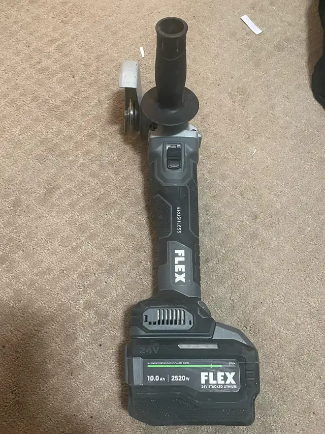 FLEX 24V Brushless FX3181A Grinder & 10Ah FLEX FX0341 battery in Power Tools in Calgary - Image 6