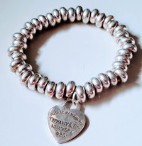 Tiffany & Co. Return to Tiffany Sterling Silver Heart Bracelet