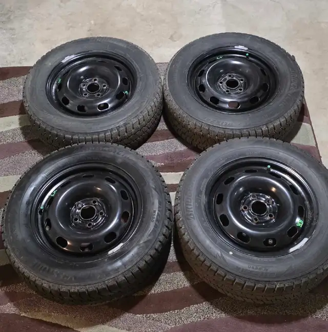 195/65R15 Bridgestone Blizzak WS90 Winter Tires on Steel Rims in Tires & Rims in London - Image 3