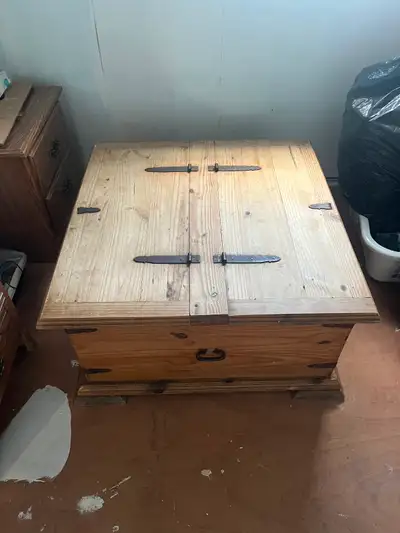 Solid wood blanket box/ coffee table, View more