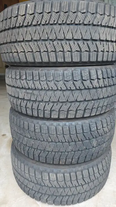 selling four 17 inch Bridgestone winter tires for $700. 90% of tread remaining. tires have no patch...