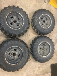 ATV rims and front tires (25x10-12, 25x8-12)