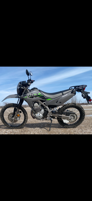 2025 Kawasaki KLX 230 S dual purpose motorcycle for sale. The engine is a fuel injection 233cc, air-...