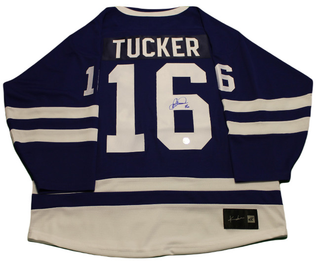 Darcy Tucker signed autograph Toronto Maple Leafs jersey in Arts & Collectibles in City of Toronto