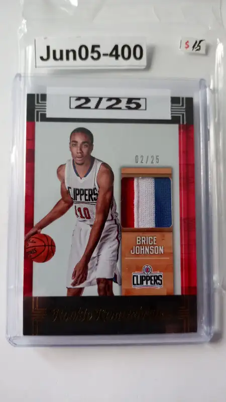 Brice Johnson 2017-18 Hoops 3 CLR Patch /25 LA Clippers in Arts & Collectibles in St. Catharines - Image 2