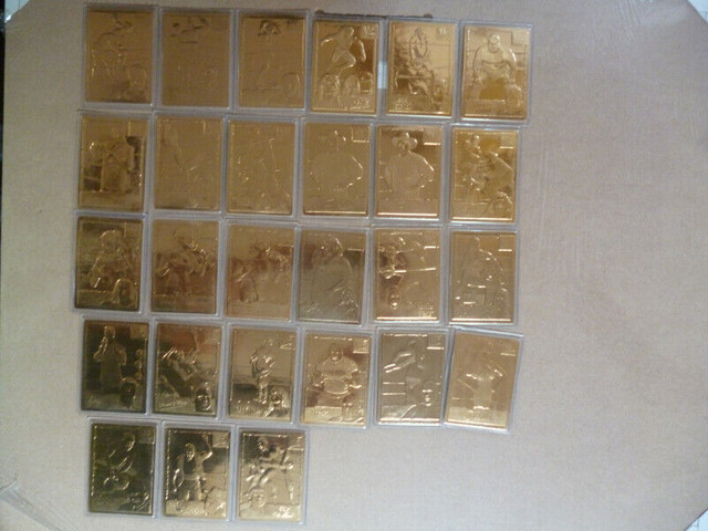 WWF WWE 22K Gold Danbury Mint Wrestling card lot x 27 in Arts & Collectibles in Peterborough