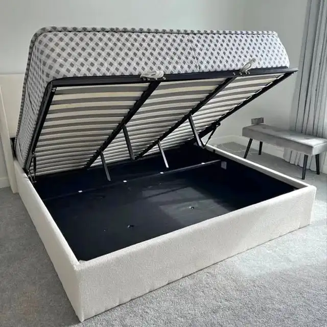 Brand New Hydraulic Lift Storage Bed Frame | Queen Size | NIB in Beds & Mattresses in Peterborough - Image 2