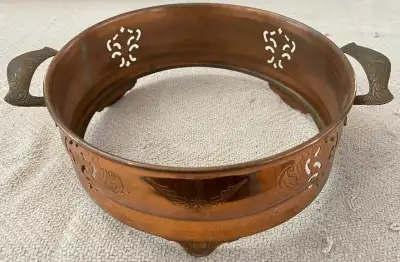 Vintage Copper Casserole Dish Holder, View more