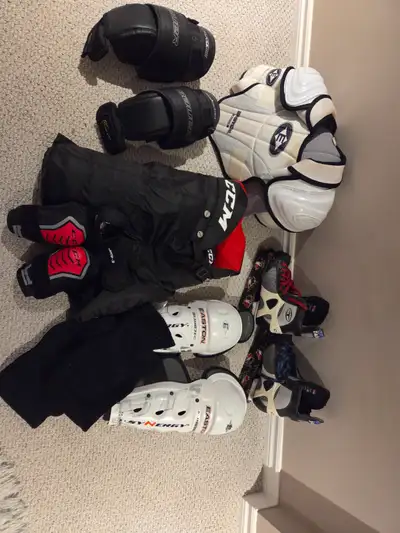 Hockey player equipment, View more