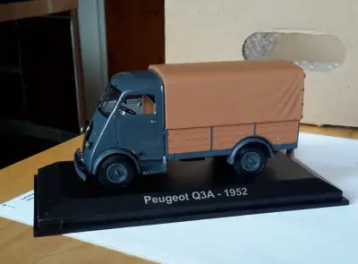 Camion plateau bâché Peugeot Q3A 1952 Norev CEC 1:43 diecast, View more