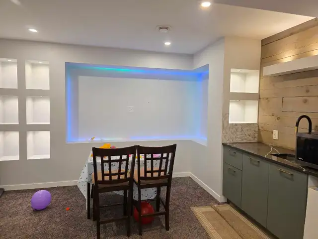 semi furnished lower level unit 