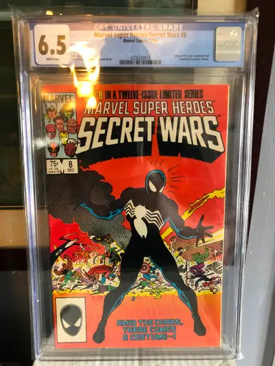 -Marvel Secret Wars #8 (1984) -CGC 6.5 White Pages -Book hadn’t been pressed or cleaned before submi...