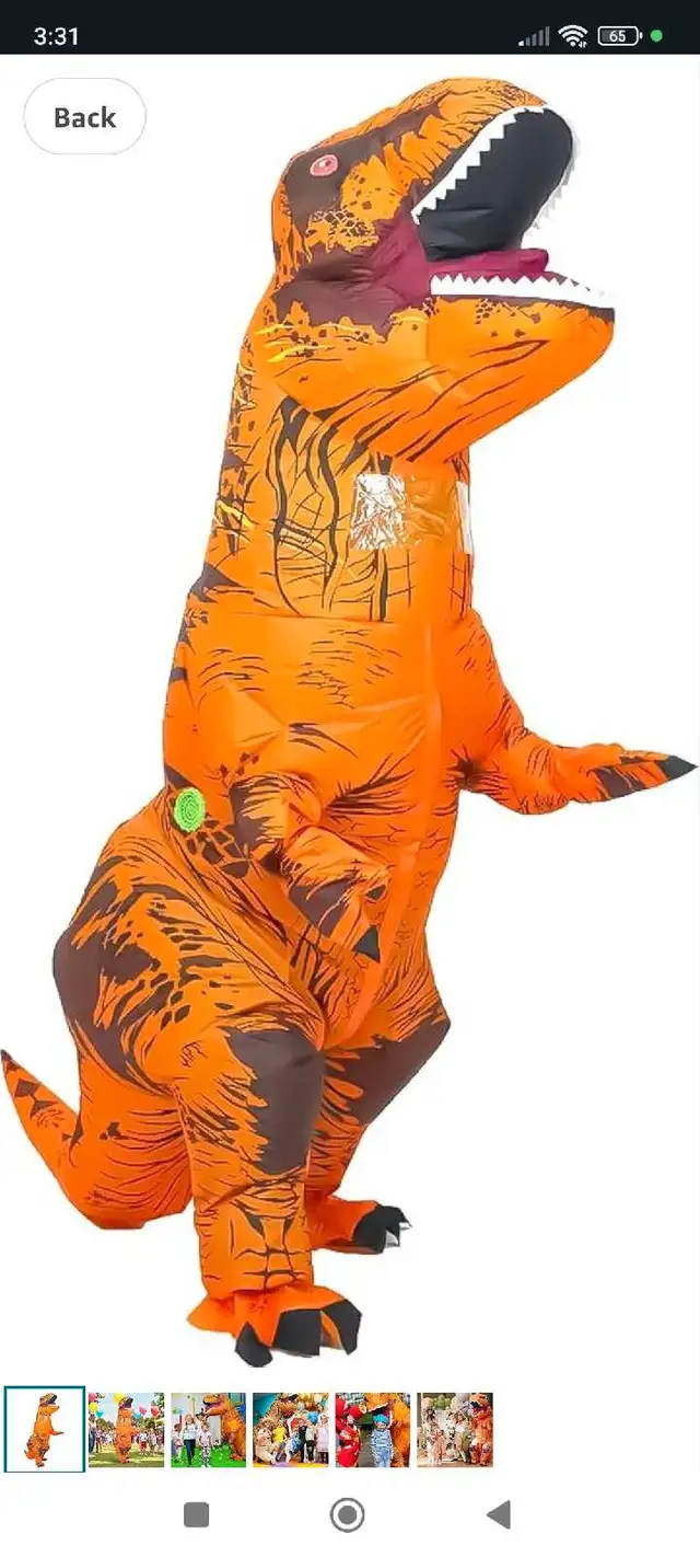Funny Inflatable Dinosaur Costume for Adult and Kids,Blow Up Din62863257710467122