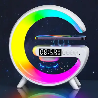 LED Wireless Charger Night Light Lamp, Bluetooth Speaker with Li, View more