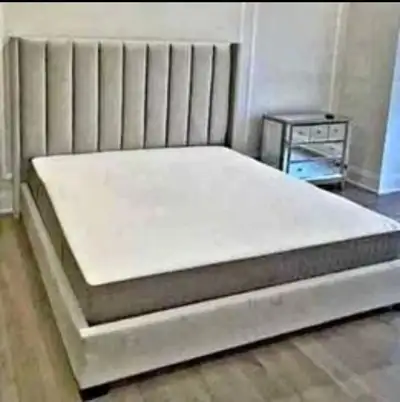 Queen Bed Frame and Mattress for Sale, View more