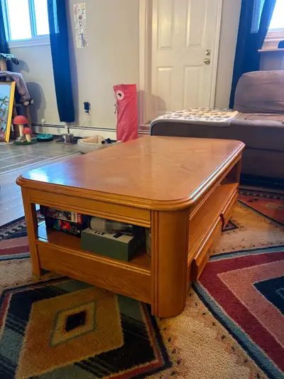 MCM Wood Coffee Table, View more