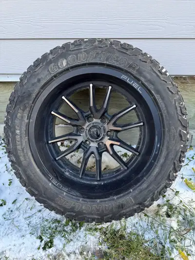 I have a set of 4. They were taking off from a Ford Tremor. I switched back to stock rims with new r...