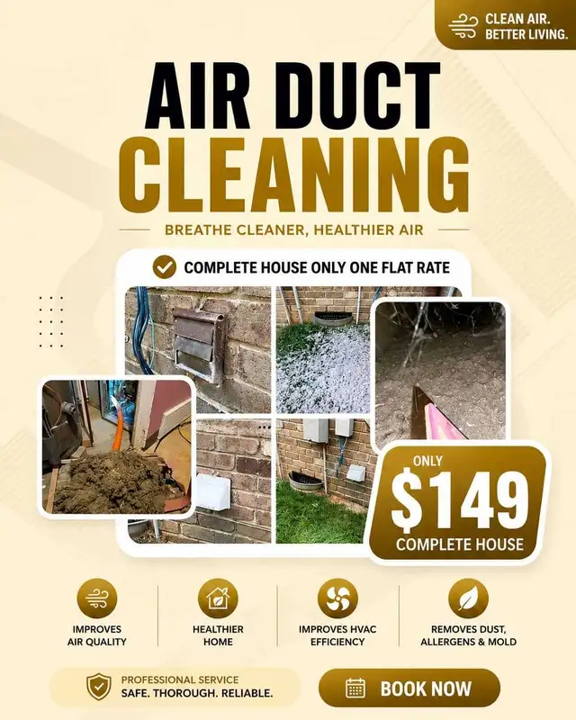 Truck Mounted Air Duct Cleaning - $149 No Hidden Fees 
