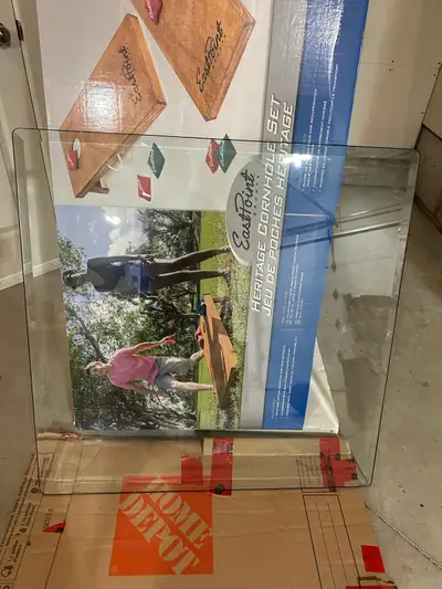 Beveled glass table top (3’ x 3’), View more