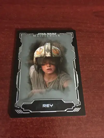 STAR WARS 2016 TOPPS MASTERWORK SILVER METALLIC 71 REY #23/99, View more