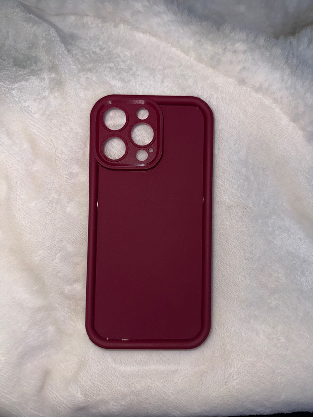 Wine red silicone Iphone 15 Pro Max case in Cell Phones in Kitchener / Waterloo
