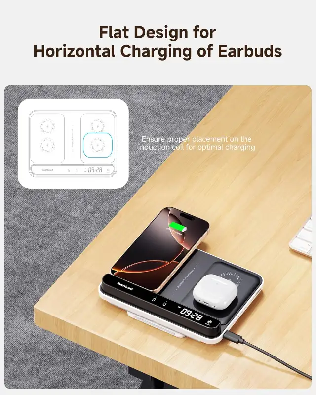 SwanScout Wireless Charger for Apple Watch and Phone in Cell Phone Accessories in Kitchener / Waterloo - Image 5