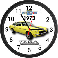 1973 Chevrolet Vega GT (Light Yellow) Custom Wall Clock - New