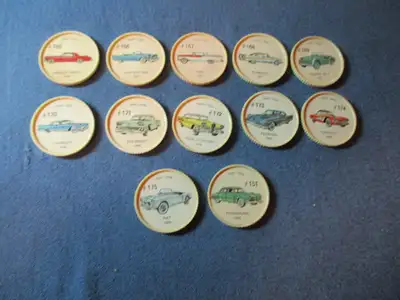 In good condition, these vintage JELLO PICTURE WHEELS came inside packages of JELLO back in the 1950...