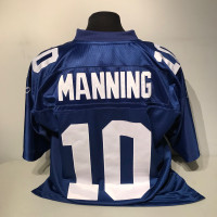 NY New York Giants Eli Manning #10 Reebok Authentic NFL Jersey