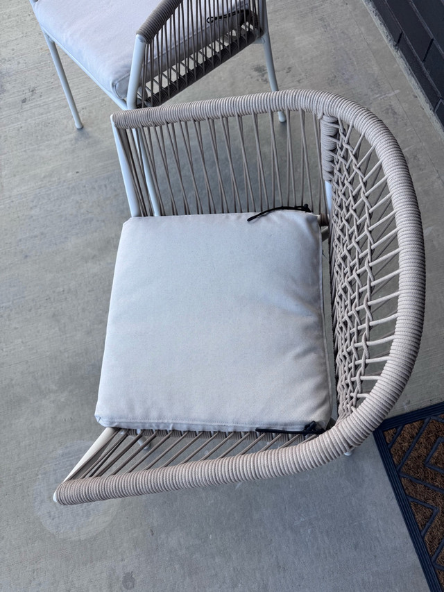 FOR SALE: 2x SEGERÖN Outdoor Armchairs – White/Beige – IKEA in Chairs & Recliners in Cambridge - Image 3