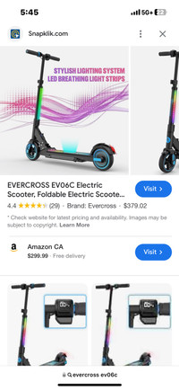  Electric scooter for kids