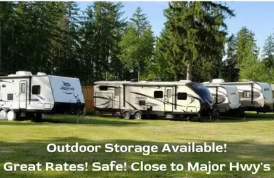 RV Storage Gated Easy In Out Parking Plenty Of Room For Manoeuvring $80/month upto 30’ Longer Units...