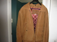 Genuine Suede Leather Winter Jacket Size 39 - 40