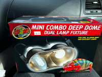 Mini combo deep dome dual lamp fixture