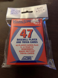 1989 Score Young Superstars BASEBALL CARDS Set Showcase 320