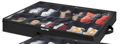 Boîtes de rangement à chaussures pliables en tissu sous le lit, View more