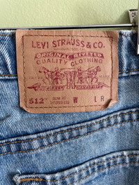 LEVIS 512 blue jeans size 29