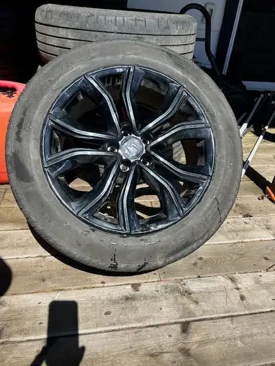 235/55 R19 - 4 Black Edition Rims (tires in good shape) with no curb rash. $600 Firm