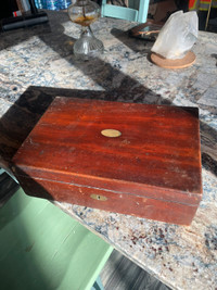 Vintage writing box with original contents 