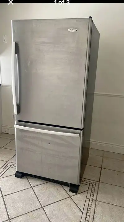 stainless fridge, View more