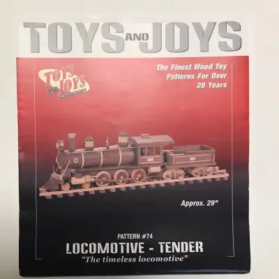 Toys and Joys Wooden Locomotive Pattern, View more