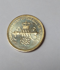 British 2 pound coin, 1689-1989 Tercentenary Bill of Rights