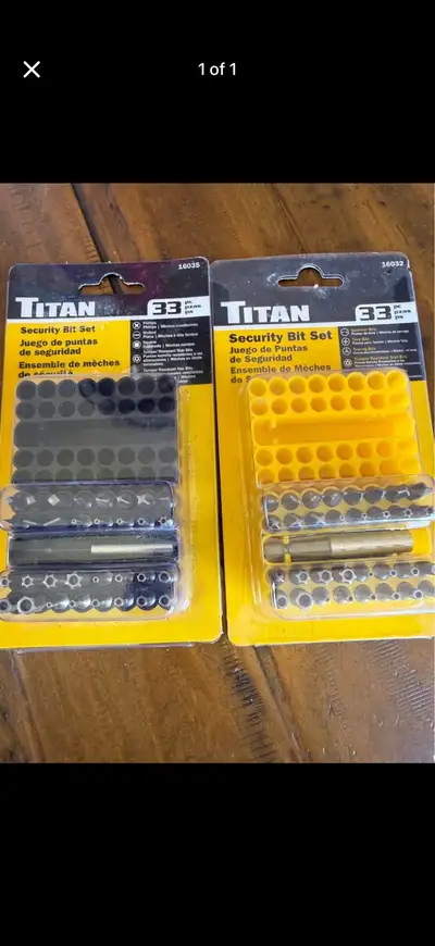 Security bit Sets-New, View more